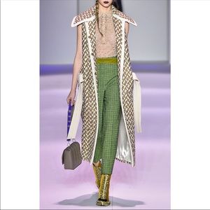 Marco de Vincenzo Tweed Cropped Pants $730